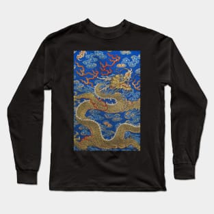 Chinese Imperial Golden Dragon Spiritual Animal Long Sleeve T-Shirt